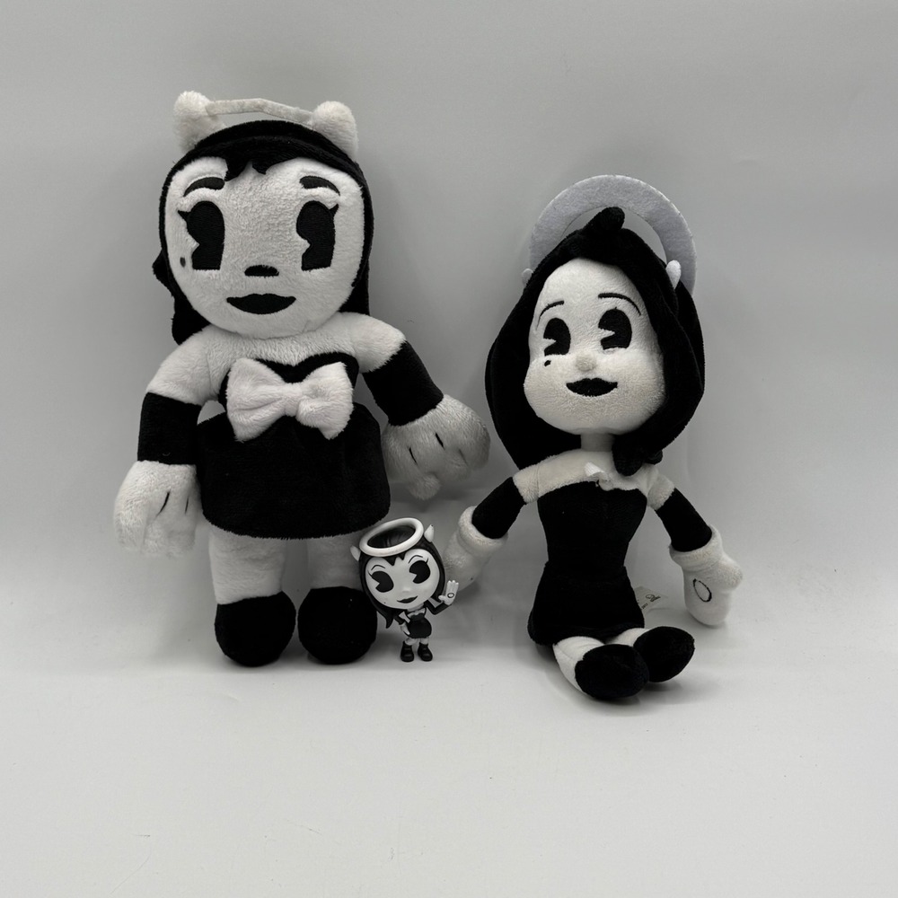 Bendy and The Ink Machine Alice Angel Plush Toy Figure Set‎ 3 pcs